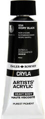 Akrilna boja Daler Rowney Cryla Artists’ Akrilna boja Ivory Black 75 ml 1 kom