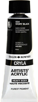 Akrilna boja Daler Rowney Cryla Artists’ Akrilna boja Ivory Black 75 ml 1 kom - 1