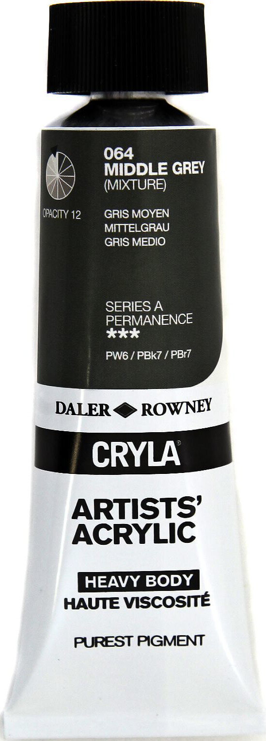 Акрилна боя Daler Rowney Cryla Artists’ АКРИЛНА боя Middle Grey 75 ml 1 бр.