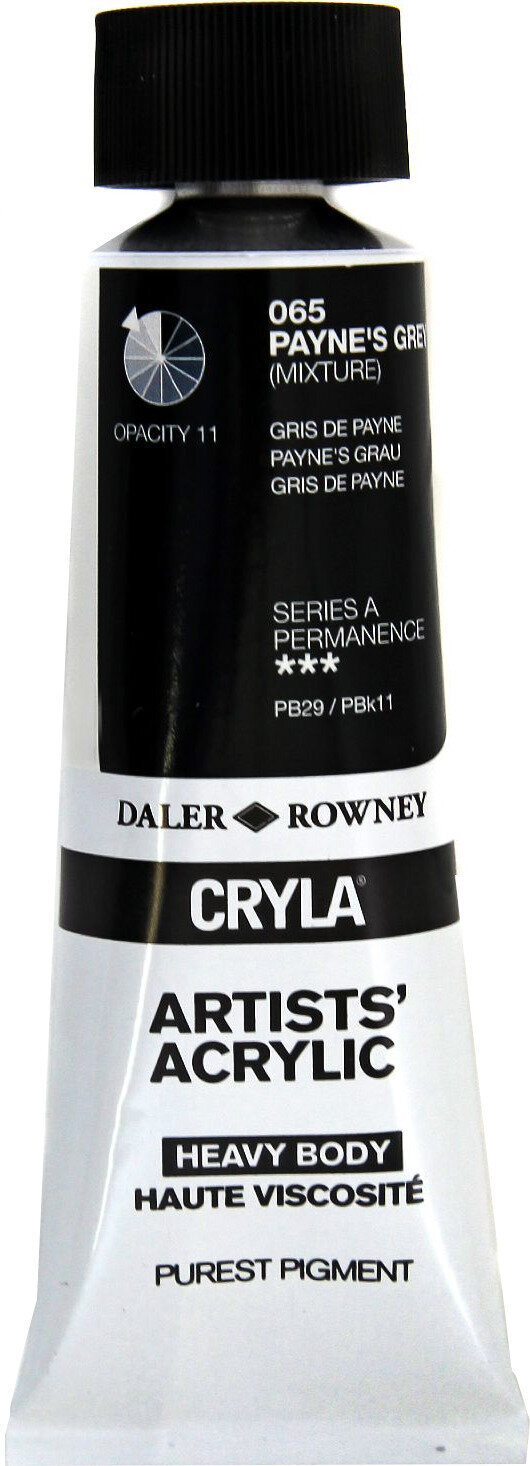 Akrilna boja Daler Rowney Cryla Artists’ Акрилне боје Paynes Grey 75 ml 1 kom