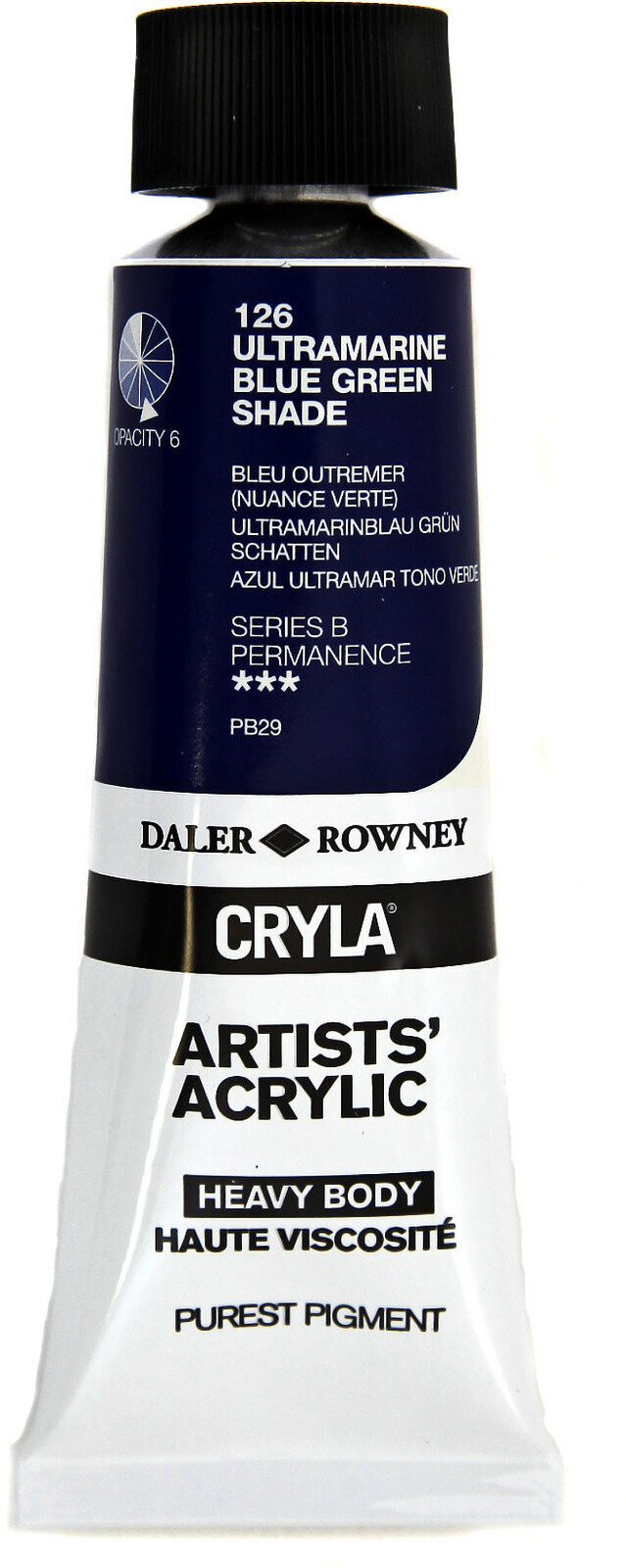 Peinture acrylique Daler Rowney Cryla Artists’ Peinture acrylique Ultramarine Blue Green 75 ml 1 pc