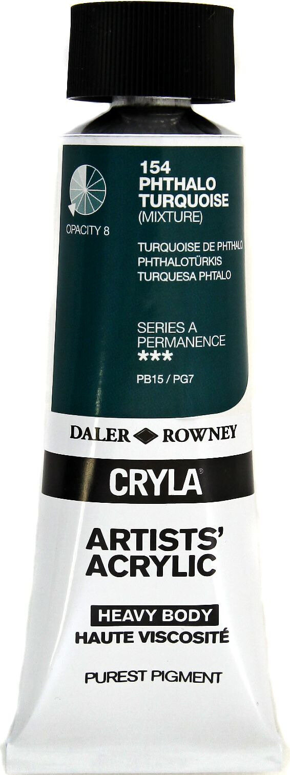 Akrilna boja Daler Rowney Cryla Artists’ Akrilna boja Phthalo Turquoise 75 ml 1 kom