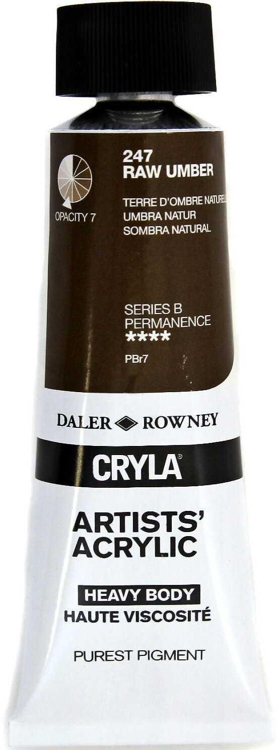 Peinture acrylique Daler Rowney Cryla Artists’ Peinture acrylique Raw Umber 75 ml 1 pc