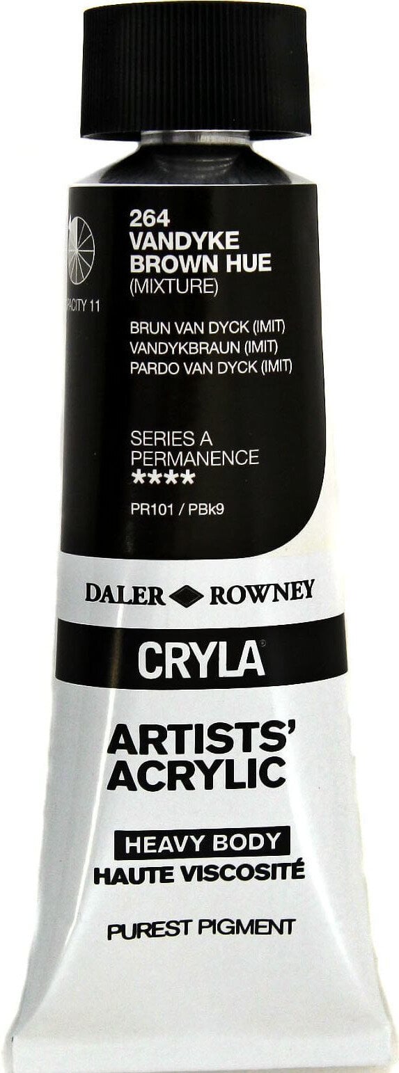 Akrilna boja Daler Rowney Cryla Artists’ Akrilna boja Vandyke Brown Hue 75 ml 1 kom