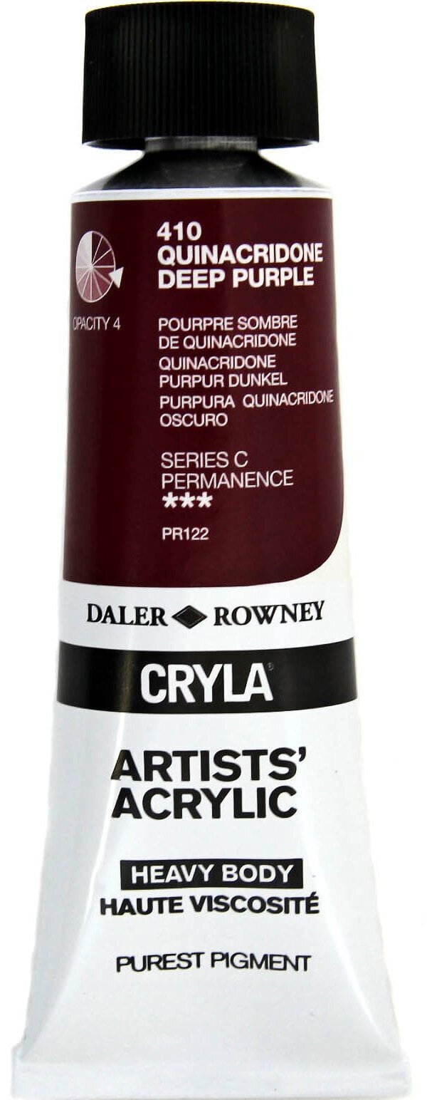 Acrylic Paint Daler Rowney Cryla Artists’ Acrylic Paint Quinacridone Deep Purple 75 ml 1 pc