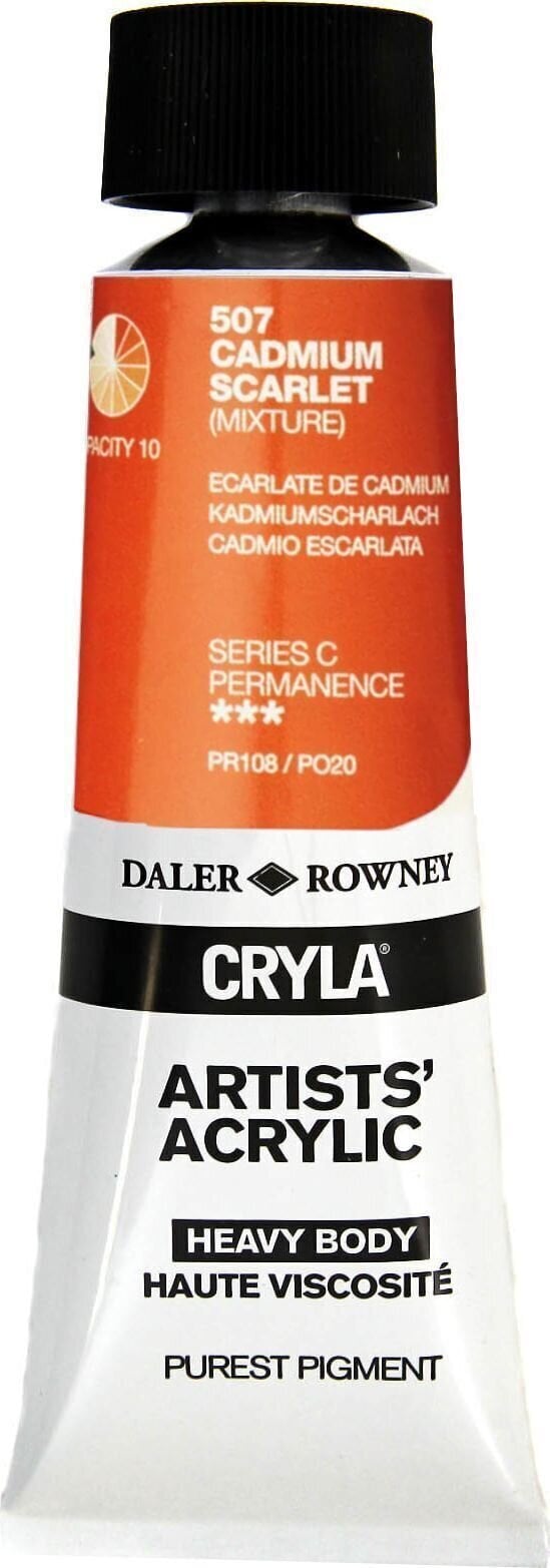 Akrilna boja Daler Rowney Cryla Artists’ Akrilna boja Cadmium Scarlet 75 ml 1 kom
