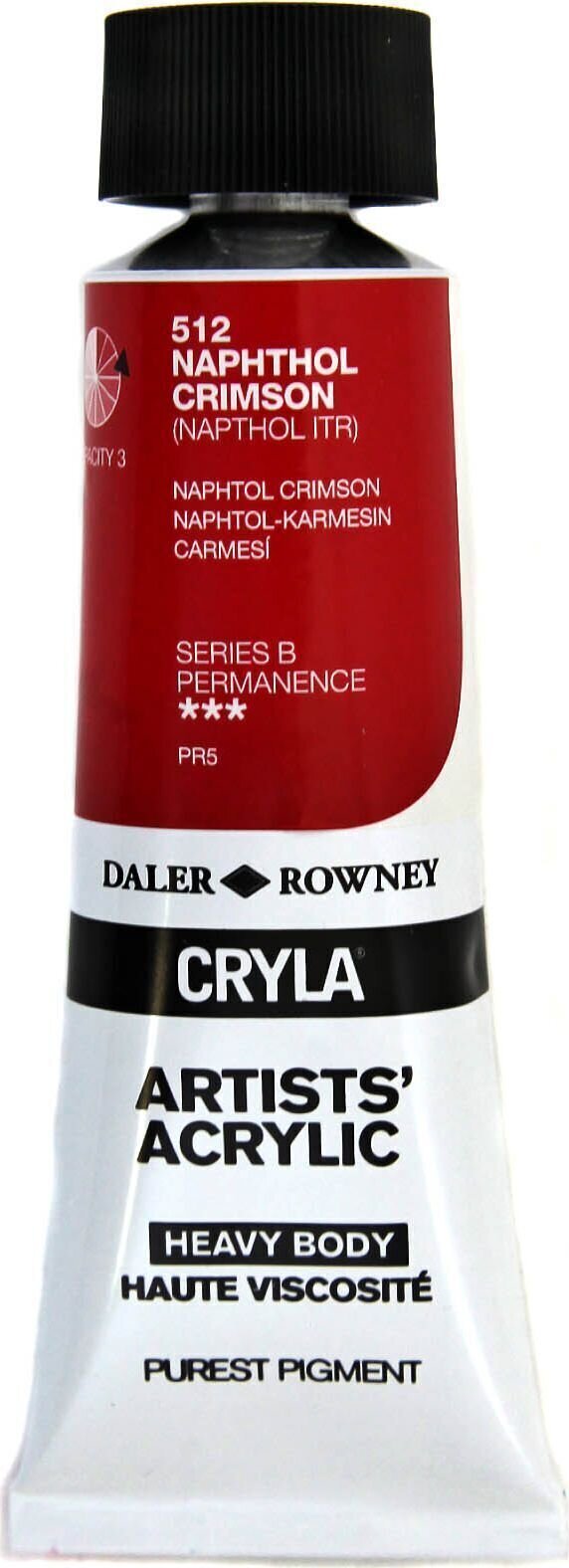 Culoare acrilică Daler Rowney Cryla Artists’ Vopsea acrilică Napthol Crimson 75 ml 1 buc.