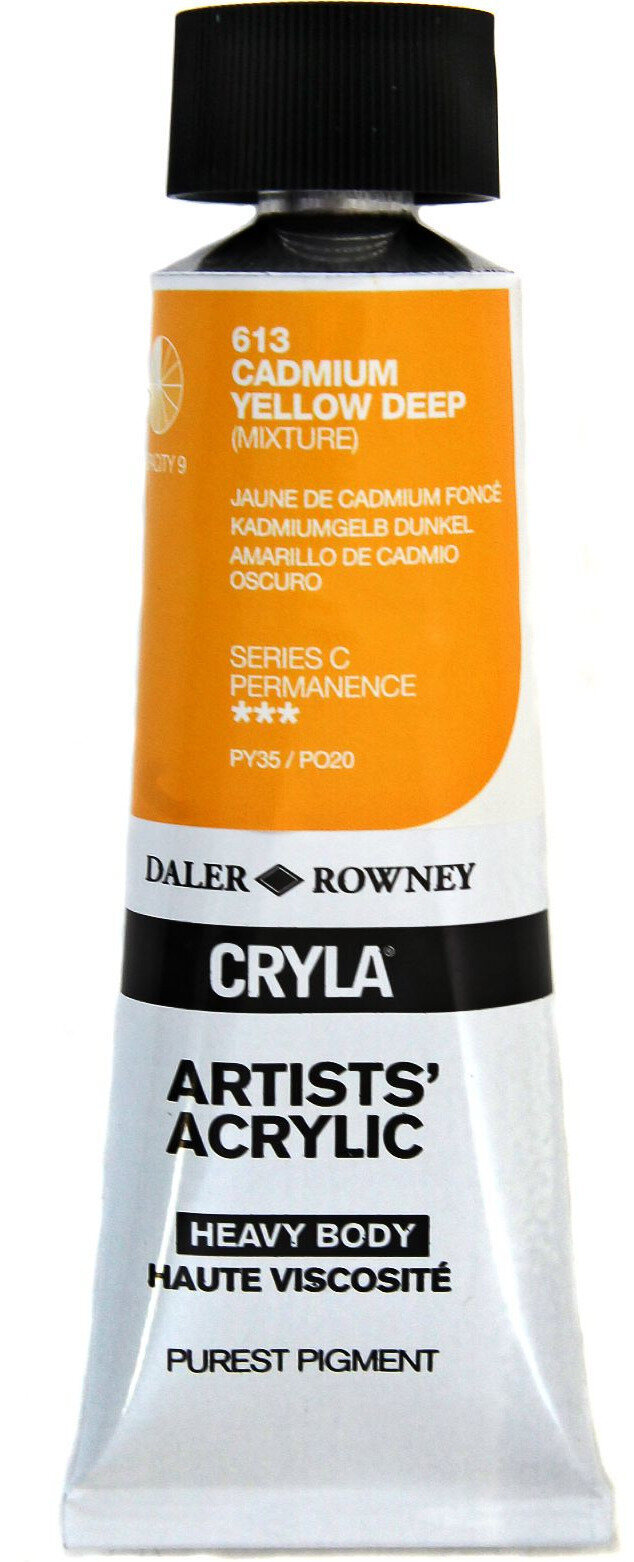 Akrilna boja Daler Rowney Cryla Artists’ Akrilna boja Cadmium Yelllow Deep 75 ml 1 kom