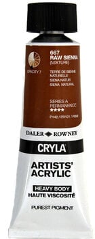 Akrilna boja Daler Rowney Cryla Artists’ Akrilna boja Raw Sienna 75 ml 1 kom - 1