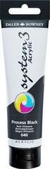 Acrylverf Daler Rowney System3 Acrylverf Process Black 150 ml 1 stuk