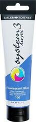 Colore acrilico Daler Rowney System3 Colori acrilici Fluorescent Blue 150 ml 1 pz