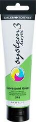 Colore acrilico Daler Rowney System3 Colori acrilici Fluorescent Green 150 ml 1 pz