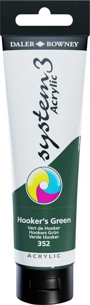 Daler Rowney System3 Akrylová barva Hooker's Green 150 ml 1 ks