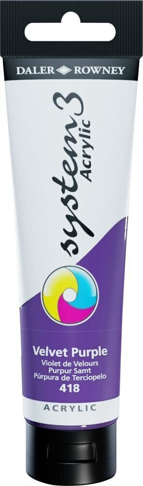 Acrylfarbe Daler Rowney System3 Acrylfarbe Velvet Purple 150 ml 1 stk