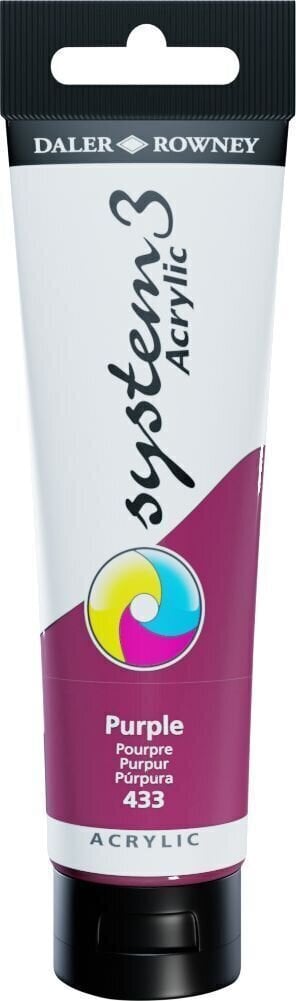 Daler Rowney System3 Akrylová barva Purple 150 ml 1 ks