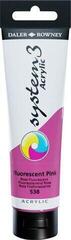 Colore acrilico Daler Rowney System3 Colori acrilici Fluorescent Pink 150 ml 1 pz
