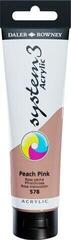 Colore acrilico Daler Rowney System3 Colori acrilici Peach Pink 150 ml 1 pz