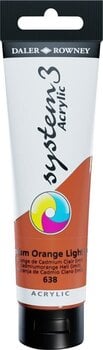 Culoare acrilică Daler Rowney System3 Vopsea acrilică Cadmium Orange Light Hue 150 ml 1 buc. - 1