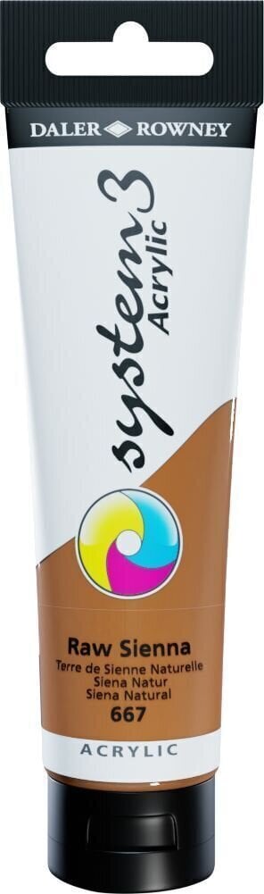 Daler Rowney System3 Akrylová barva Raw Sienna 150 ml 1 ks