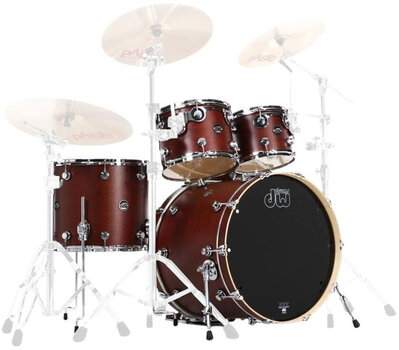 Akustická bicí sada DW Performance Tobacco Satin Oil Akustická bicí sada - 1