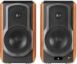 Edifier S1000W 2.0 Altavoz de estanteria Hi-Fi Marrón 2 uds. (Recién desempaquetado)