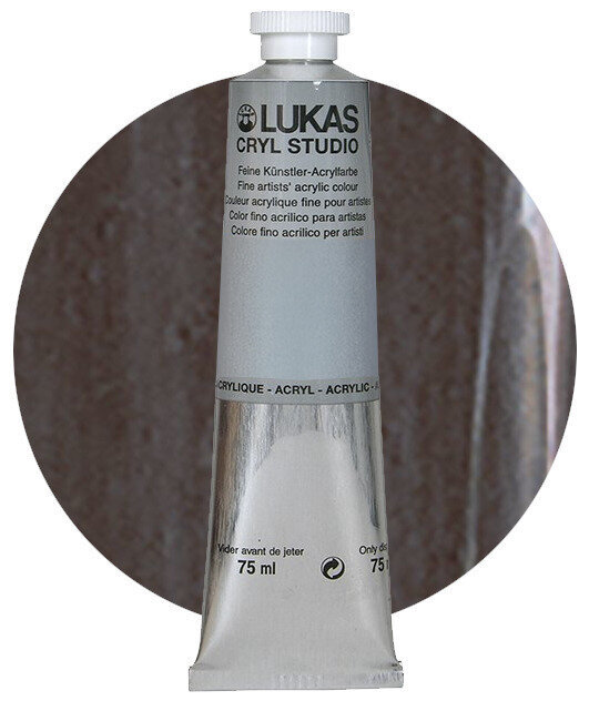 Lukas Cryl Studio Akrylová barva Burnt Umber 75 ml 1 ks