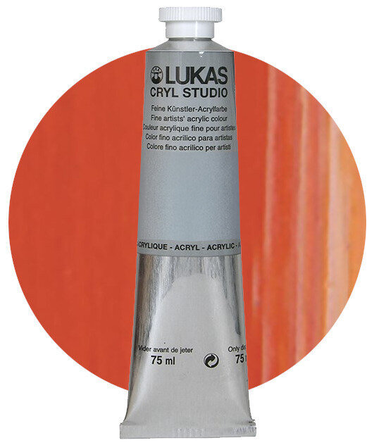 Akrilna boja Lukas Cryl Studio Akrilna boja Cadmium Orange (Hue) 75 ml 1 kom