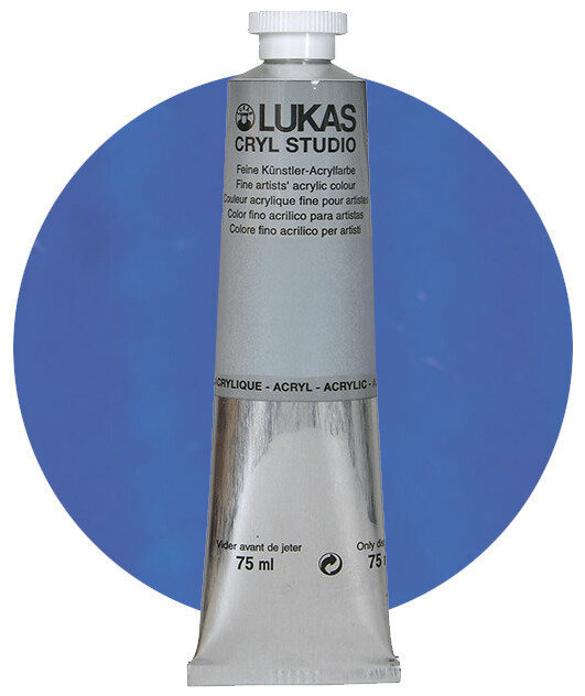 Lukas Cryl Studio Akrylová barva Fluorescent Blue 75 ml 1 ks