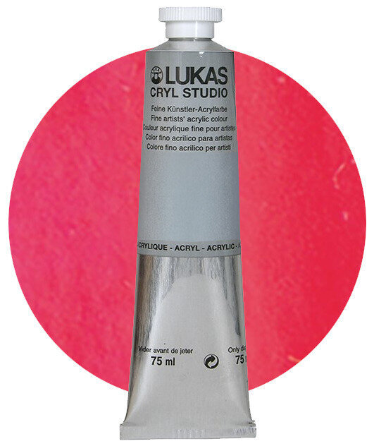 Lukas Cryl Studio Akrylová barva Fluorescent Magenta 75 ml 1 ks