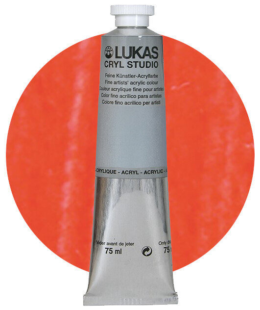 Lukas Cryl Studio Akrylová barva Fluorescent Signal Red 75 ml 1 ks