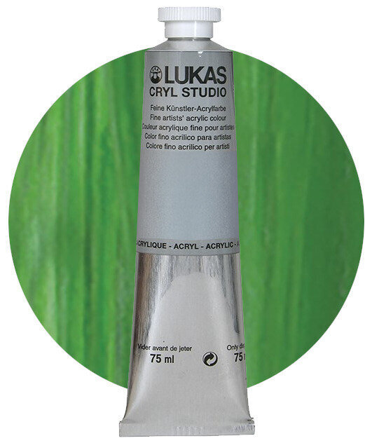 Akrilna boja Lukas Cryl Studio Акрилне боје Permanent Green Light 75 ml 1 kom