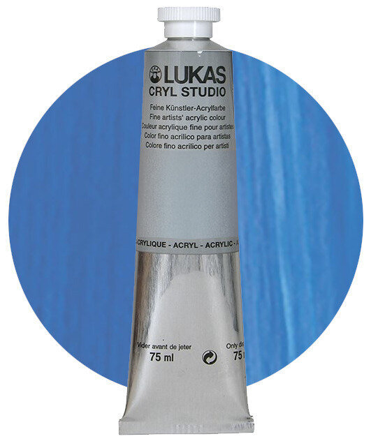 Akrilna boja Lukas Cryl Studio Акрилне боје Cyan Blue (Primary) 75 ml 1 kom
