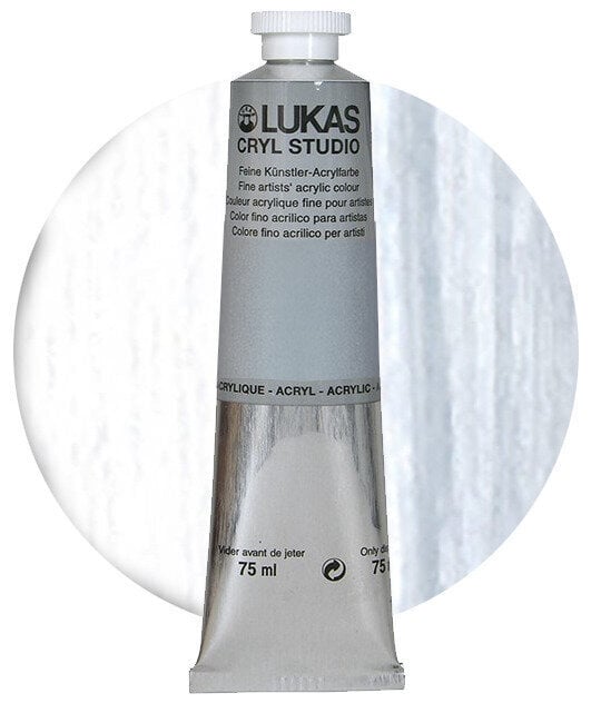 Lukas Cryl Studio Akrylová barva Titanium White 75 ml 1 ks
