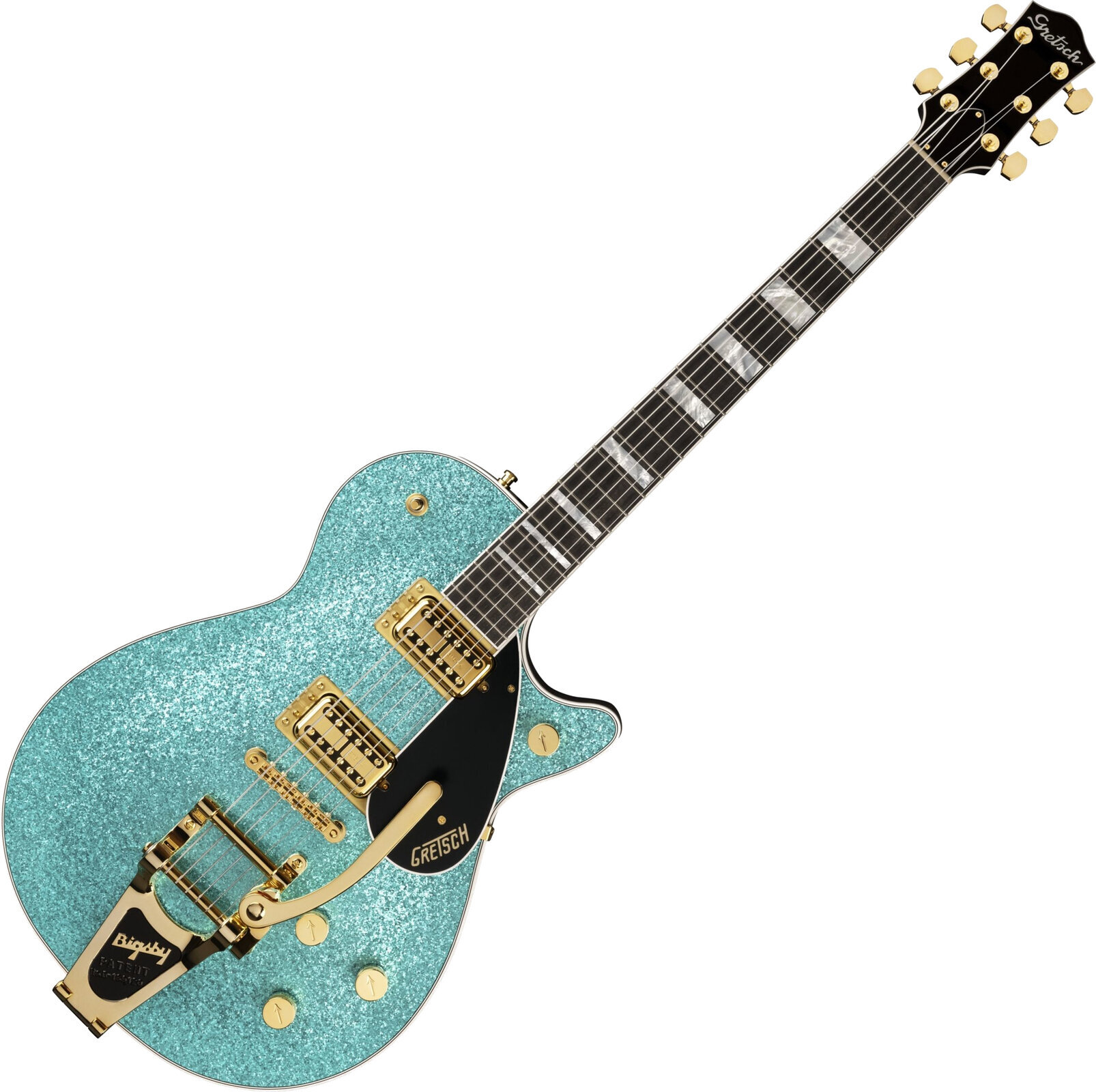 E-Gitarre Gretsch G6229TG Players Edition Sparkle Jet BT EB Ocean Turquoise Sparkle E-Gitarre