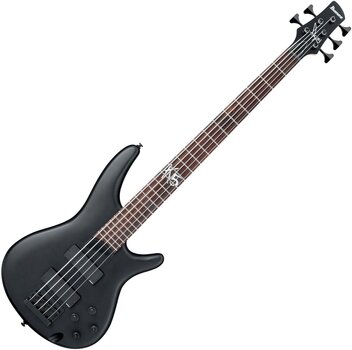Ibanez K5-BKF Black Flat 5-string Bassguitar - Muziker