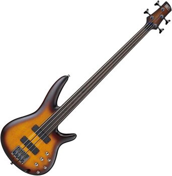 Fretless E-Bass Ibanez SRF700-BBF Brown Burst Flat Fretless E-Bass - 1
