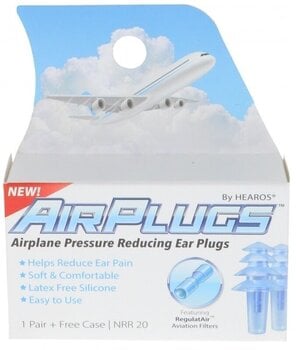 Ausų kamštukai Hearos AirPlugs Airline Pressure Reducing NRR 20dB 1 Pair - 1