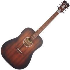 Elektroakustická kytara Dreadnought D'Angelico Premier Lexington LS Aged Mahogany Elektroakustická kytara Dreadnought