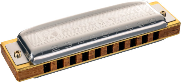 Diatonisk mundharmonika Hohner Blues Harp MS Fis Richter-F Sharp Diatonisk mundharmonika - 1