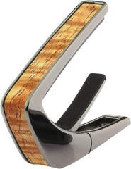 Capotasto per chitarre acustiche Thalia Wood Collection Koa-Black Chrome Capotasto per chitarre acustiche