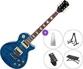 Gitara elektryczna SX EC3H SET Translucent Ocean Blue Gitara elektryczna
