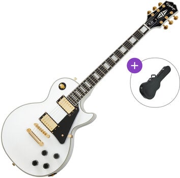 Guitare électrique Epiphone Les Paul Custom SET Alpine White Guitare électrique - 1