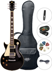 Electric guitar SX SE3-SK-LH Black Electric guitar