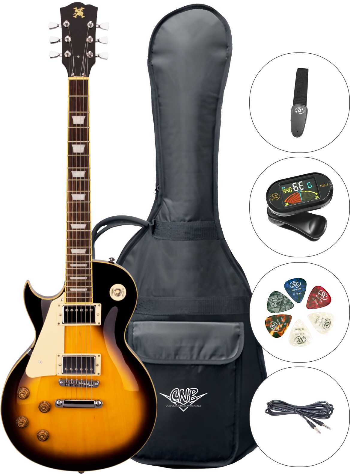 Chitară electrică SX SE3 LH Vintage Sunburst Chitară electrică