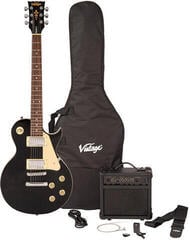 Chitarra Elettrica Vintage V10 Coaster Pack Gloss Black Chitarra Elettrica
