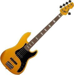 5-string Bassguitar Markbass GV 5 Gloxy CR RW (Passive) Metallic Yellow 5-string Bassguitar