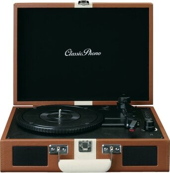 Placă turnantă portabil Lenco TT-120BNWH Brown/White Placă turnantă portabil - 1