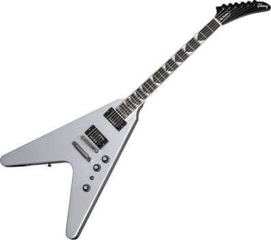 E-Gitarre Gibson Dave Mustaine Flying V Silver Metallic E-Gitarre (Beschädigt) - 1