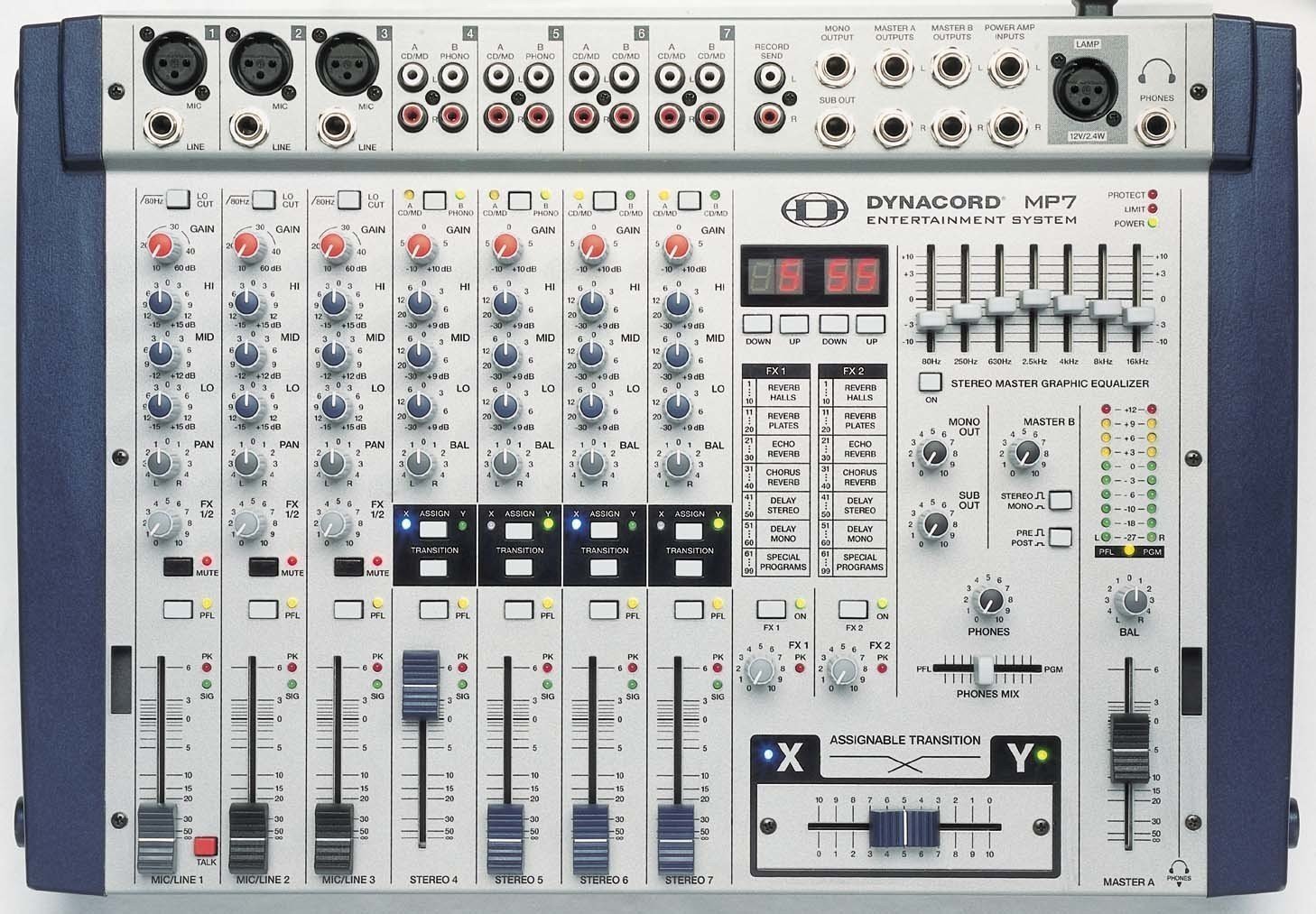 Tables de mixage amplifiée Dynacord MP7 Entertainment system
