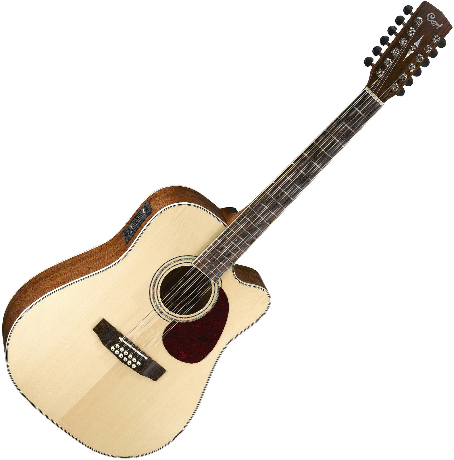 12-snarige elektrisch-akoestische gitaar Cort MR710F-12 Natural Satin